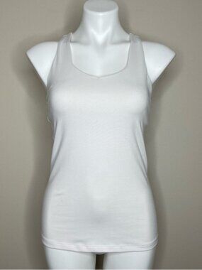 All in Motion White Women's Cross Back Tank Top